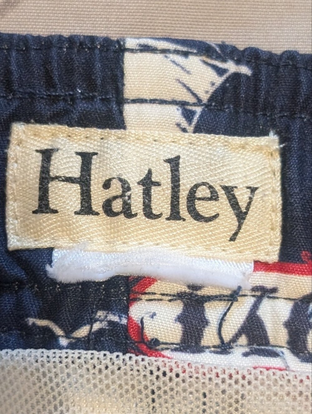 Hatley Men’s Nautical Swim Trunks Medium Blue AHOY Sailboat Lighthouse Board - Picture 9 of 11